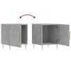 vidaXL Bedside Cabinets 2 pcs Concrete Grey 40x40x50 cm Engineered Wood