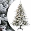 vidaXL Artificial Hinged Christmas Tree 120 cm 150 LEDs Warm White
