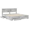 vidaXL Bed Frame Concrete Grey 180 x 200 cm Engineered Wood