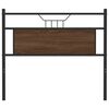 vidaXL Headboard Brown Oak 100 cm Engineered Wood and Steel
