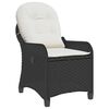vidaXL Recliner Chair Black 56 x 66 x 95cm Poly Rattan