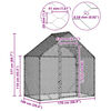 vidaXL Chicken Cage Silver 170 x 100 x 177 cm Galvanised Steel