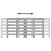 vidaXL Radiator Cover Concrete Grey 205x21.5x83.5 cm Engineered Wood