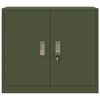 vidaXL Storage Cabinet Olive Green 80 x 40 x 70 cm Steel