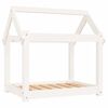 vidaXL Dog Bed White 71x55x70 cm Solid Wood Pine