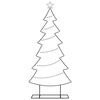 vidaXL Metal Christmas Tree with Stand Black 180 cm Steel