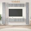 vidaXL 6 Piece TV Cabinet Set Grey Sonoma Engineered Wood