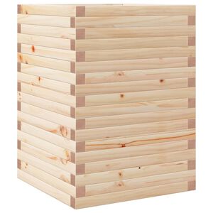 vidaXL Garden Planter 50x50x68.5 cm Solid Wood Pine