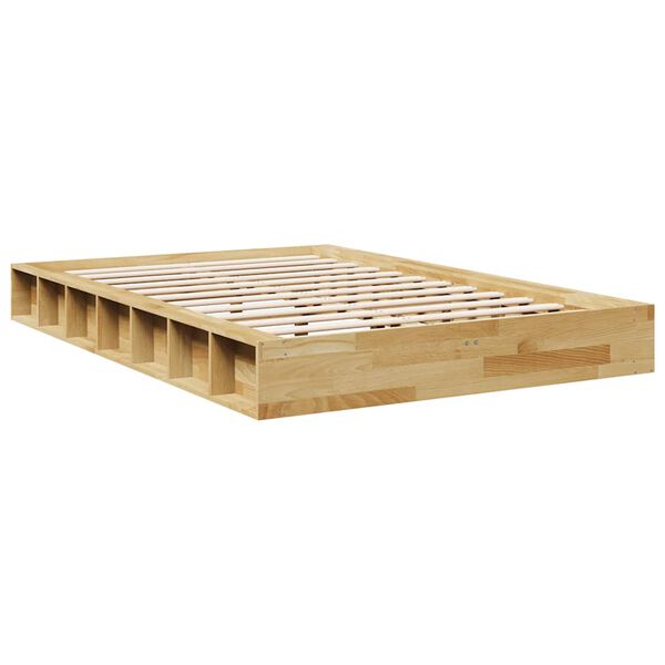 vidaXL Bed Frame without Mattress 120x190 cm Solid Wood Oak