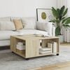 vidaXL Coffee Table Sonoma Oak 80x80x40 cm Engineered Wood