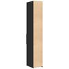 vidaXL Highboard Black 30x42.5x185 cm Engineered Wood