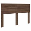 vidaXL Bed Frame with Headboard Brown Oak 140 x 200 cm Solid Pine Wood