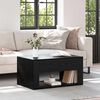 vidaXL Coffee Table Black Oak 80 x 50 x 40 cm Engineered Wood
