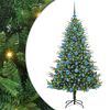 vidaXL Artificial Pre-lit Christmas Tree with Ball Set Green 180 cm