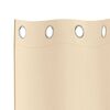 vidaXL Blackout Curtains with Rings 2 pcs Cream 175 x 140 cm Polyester
