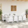 vidaXL Garden Dining Set 9 pcs Light Grey Polypropylene