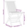 vidaXL 5 Piece Garden Dining Set Solid Teak Wood