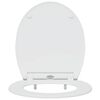 vidaXL Toilet Seat White 47 x 37.5 x 3.8 cm Duroplast