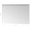 vidaXL Wall Mirror 60x50 cm Glass