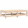 vidaXL Garden Footstools with Cushions 2pcs Solid Wood Pine