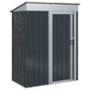 vidaXL Garden Sheds Anthracite 137 x 81 x 180 cm Metal