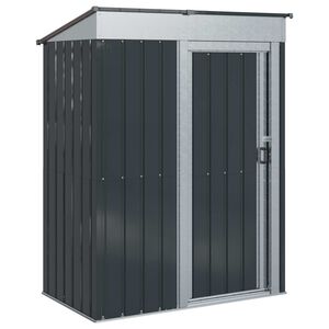 vidaXL Garden Sheds Anthracite 137 x 81 x 180 cm Metal