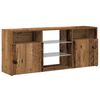 vidaXL TV Cabinet with LED Lights Old Wood 120x30x50 cm Engineered Wood