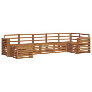 vidaXL Outdoor Sofa Set 7 pcs Natural