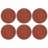 vidaXL Stepping Stone 6 pcs Red &Oslash; 44 x 2 cm Rubber