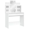vidaXL Dressing Table with LED Lights White 96x40x142 cm