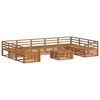 vidaXL Outdoor Sofa Set 10 pcs Natural Solid Acacia Wood