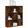 vidaXL Bookcase Smoked Oak 89x24x101.5 cm Engineered Wood