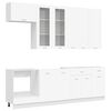 vidaXL Kitchen Unit LYON 8 pcs White Engineered Wood