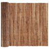 vidaXL Bark Fence Brown 400 x 125cm Bark