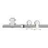 vidaXL Sliding Door Hardware Kit 400 cm Stainless Steel Silver