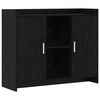 vidaXL Sideboard Black Oak 98.5 x 33 x 80 cm Engineered Wood