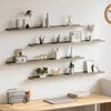 vidaXL Wall Shelves 4 pcs Concrete Grey 100x9x3 cm