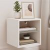 vidaXL TV Wall Cabinet with LED Lights White 30x28,5x30 cm