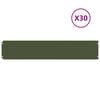 vidaXL Lawn Edging 30 pcs 20 x 103 cm Cold-rolled steel Olive Green