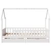 vidaXL Kids Bed Frame with Drawers without Mattress 90x200 cm Solid Wood