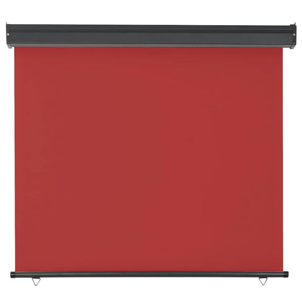 vidaXL Balcony Side Awning 125x250 cm Red