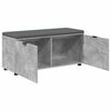 vidaXL Hall Bench with Cushion Concrete Grey 100 x 38 x 46 cm