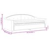 vidaXL Daybed with Mattress Light Grey 90x190 cm Fabric