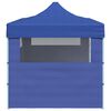 vidaXL Party Tent Folding Blue 291 x 580 x 315 cm Oxford Fabric