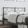 vidaXL Metal Replace Headboard Black 140 cm