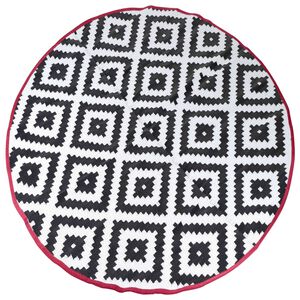 Bo-Camp Outdoor Rug Chill mat Falconwood 2 m Round Black and White