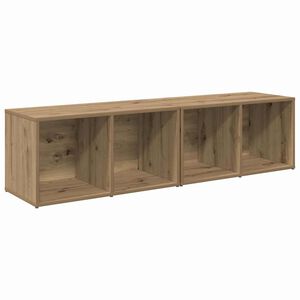 vidaXL TV Cabinet Set Wall-mounted 2 pcs Artisan Oak 37 x 35 x 72 cm
