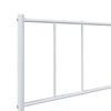 vidaXL Metal Bed Frame without Mattress with Footboard White 100x190cm