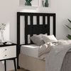 vidaXL Headboard Black 106x4x100 cm Solid Wood Pine