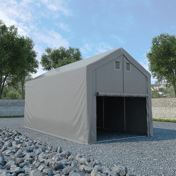 vidaXL Storage Tent Fabric PVC 3x6 m Grey